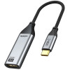 CABLETIME αντάπτορας USB-C σε HDMI CT-C160-PU31-CMHDFN1, 4K/60Hz, 0.15m, μαύρος