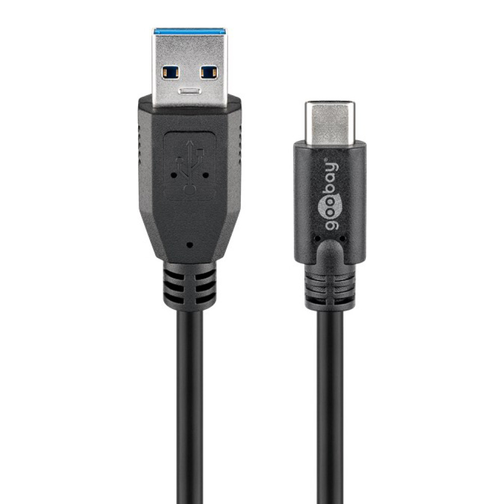 GOOBAY καλώδιο USB σε USB-C 71221, 15W, 5Gbps, 2m, μαύρο