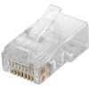GOOBAY βύσμα RJ45 72500, CAT 5e UTP, διάφανο, 10τμχ