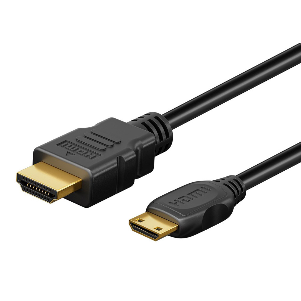 GOOBAY καλώδιο mini HDMI σε HDMI 74087 με Ethernet, 4K/60Hz, 18 Gbps, 3m, μαύρο