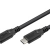GOOBAY καλώδιο USB-C 74197, USB4, 100W, 20Gbps, 4K/60Hz, 2m, μαύρο