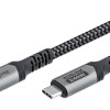 GOOBAY καλώδιο USB-C 74212, USB4, 240W, 40Gbps, 8K/60Hz, 1.5m, γκρι