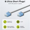 GOOBAY καλώδιο δικτύου 74224, CAT 6A U/UTP, ultra slim, copper, 500MHz, 3m, γκρι