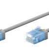 GOOBAY καλώδιο δικτύου 74226, CAT 6A U/UTP, ultra slim, copper, 500MHz, 7.5m, γκρι
