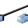 GOOBAY καλώδιο δικτύου 74234, CAT 6A U/UTP, ultra slim, copper, 500MHz, 2m, μαύρο