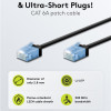 GOOBAY καλώδιο δικτύου 74238, CAT 6A U/UTP, ultra slim, copper, 500MHz, 3m, μαύρο