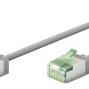 GOOBAY καλώδιο δικτύου 74346, CAT 8.1 U/FTP, ultra slim, copper, 40Gbps, 1m, γκρι
