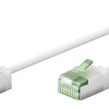 GOOBAY καλώδιο δικτύου 74360, CAT 8.1 U/FTP, ultra slim, copper, 40Gbps, 1m, λευκό