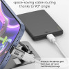 GOOBAY αντάπτορας USB-C 74442, γωνιακός 90°, USB4, 240W, 40Gbps, 8K, γκρι