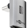 GOOBAY αντάπτορας USB-C 74442, γωνιακός 90°, USB4, 240W, 40Gbps, 8K, γκρι