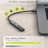 GOOBAY USB hub 74460, 5x θυρών, USB 3.2, 5Gbps, 100W, USB-C σύνδεση, γκρι
