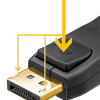 GOOBAY καλώδιο DisplayPort 74744, 8K/120Hz, 40 Gbps, 2m, μαύρο