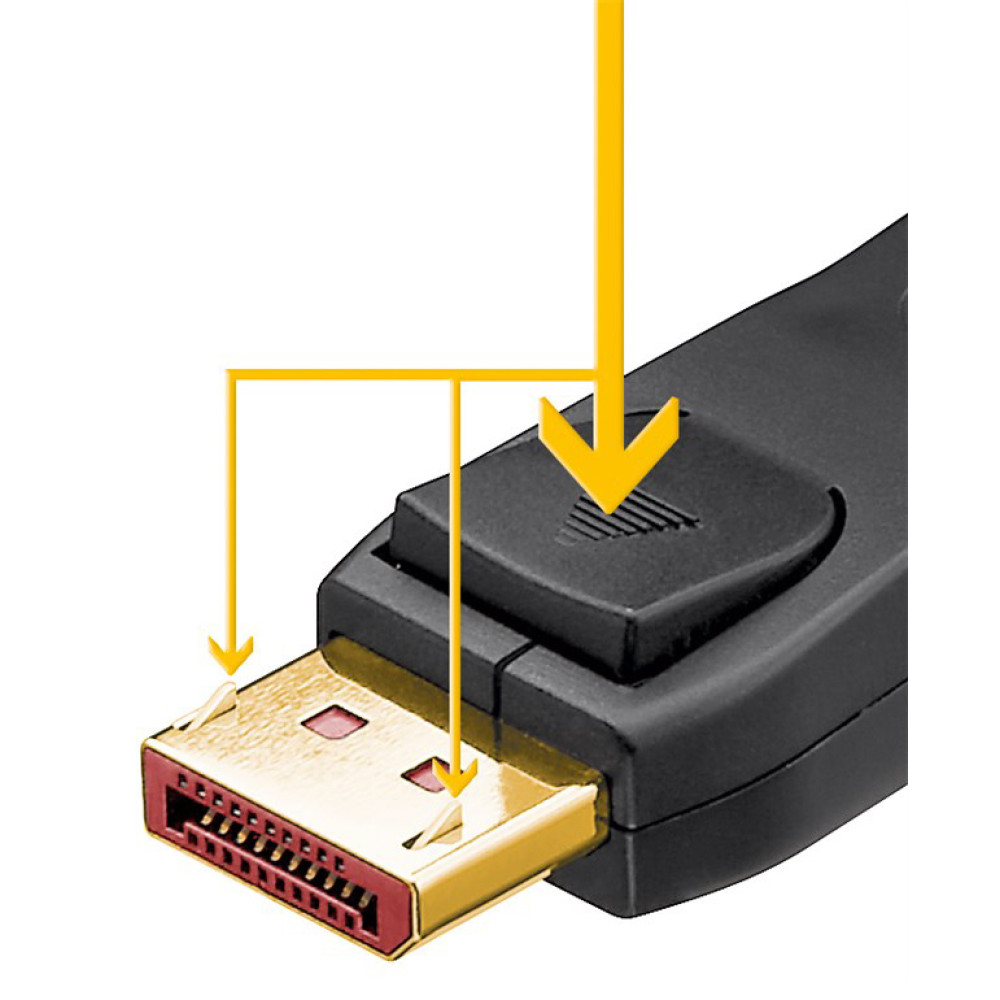 GOOBAY καλώδιο DisplayPort 74761, 16K/60Hz, 80 Gbps, 2m, μαύρο