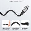 GOOBAY καλώδιο USB-C 74776, USB4, 240W, 80Gbps, 16K/60Hz, 1.5m, μαύρο