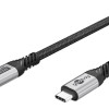 GOOBAY καλώδιο USB-C 74776, USB4, 240W, 80Gbps, 16K/60Hz, 1.5m, μαύρο