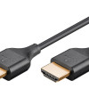 GOOBAY καλώδιο HDMI 75293 με Ethernet, slim, 4K/60Hz, 18 Gbps, 1m, μαύρο