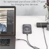GOOBAY καλώδιο USB-C σε 2x USB-C 75739, 60W, 480Mbps, 1.5m, γκρι