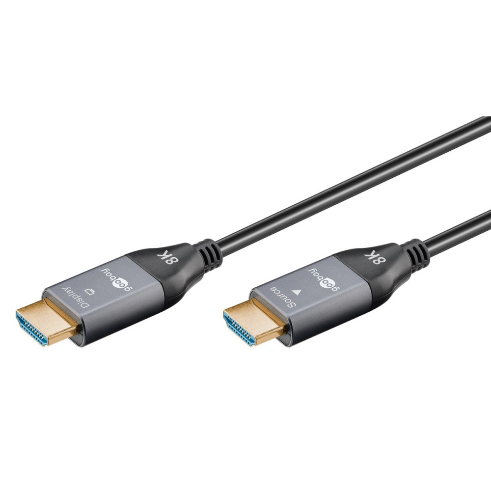 GOOBAY καλώδιο HDMI 2.1 76274 με Ethernet, AOC, 8K/60Hz, 48 Gbps, 10m, μαύρο