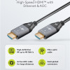 GOOBAY καλώδιο HDMI 2.1 76277 με Ethernet, AOC, 8K/60Hz, 48 Gbps, 40m, μαύρο