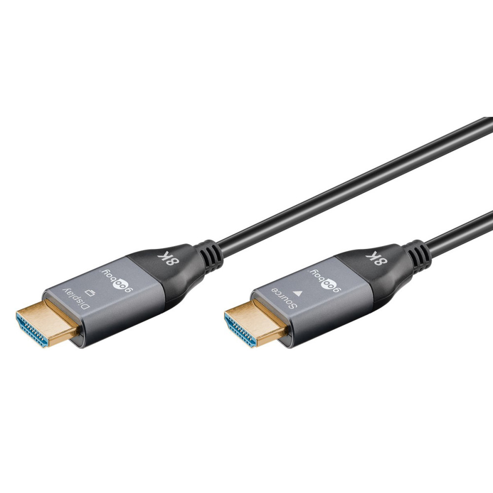GOOBAY καλώδιο HDMI 2.1 76278 με Ethernet, AOC, 8K/60Hz, 48 Gbps, 50m, μαύρο