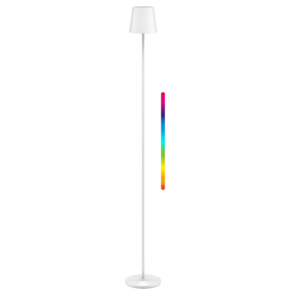 GOOBAY επιτραπέζιο φωτιστικό 76572, RGBW, dimmable, επαναφορτιζόμενο, έως 122.3cm ύψος, λευκό