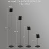 GOOBAY επιτραπέζιο φωτιστικό 76573, RGBW, dimmable, επαναφορτιζόμενο, έως 122.3cm ύψος, μαύρο