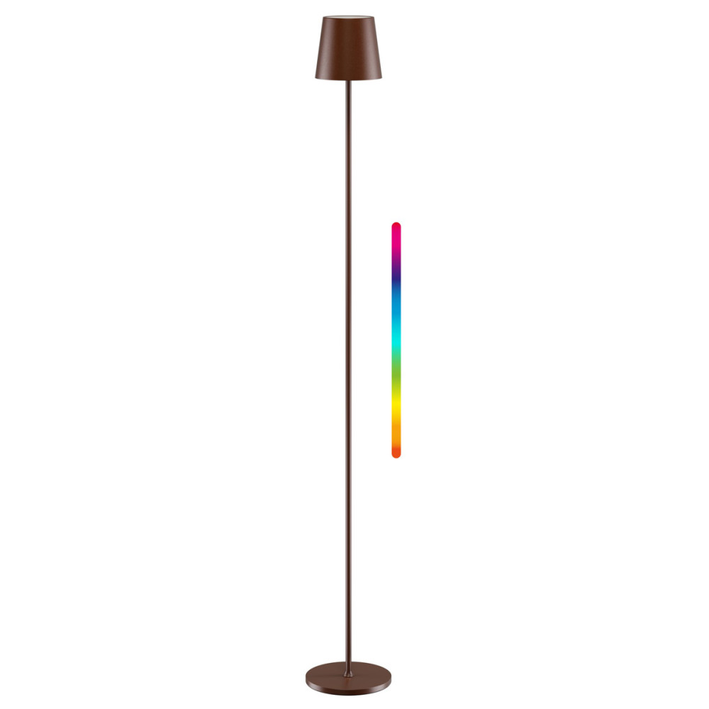 GOOBAY επιτραπέζιο φωτιστικό 76574, RGBW, dimmable, επαναφορτιζόμενο, έως 122.3cm ύψος, χάλκινο