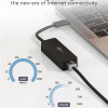 GOOBAY αντάπτορας δικτύου 76579, USB-C, 1000Mbps Ethernet, μαύρος