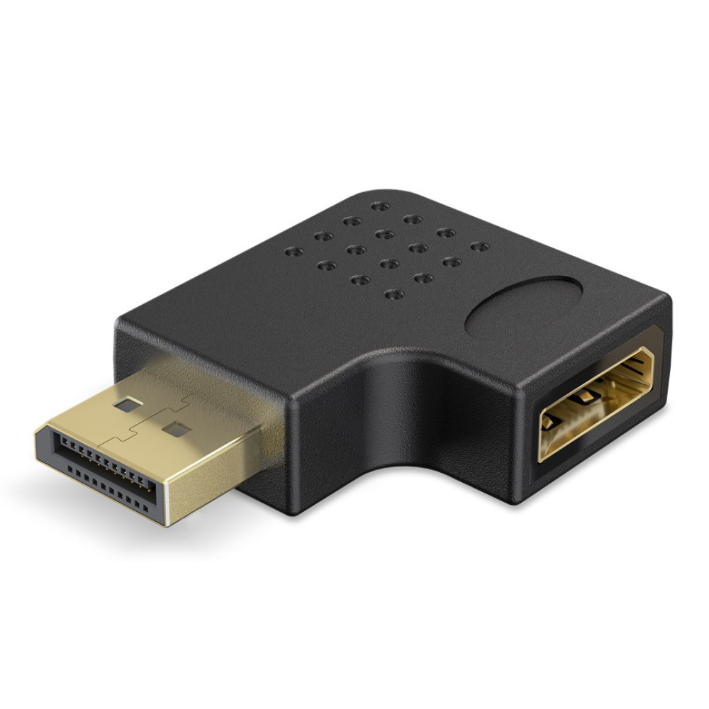 GOOBAY αντάπτορας DisplayPort 77131, 8K/144Hz, γωνιακός, μαύρος