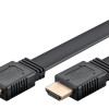 GOOBAY καλώδιο HDMI 77133 με Ethernet, flat, 8K/60Hz, 48 Gbps, 1m, μαύρο
