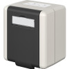 GOOBAY κυτίο για 2x Keystone modules 79169, εξωτερικού χώρου, IP44, λευκό/μαύρο