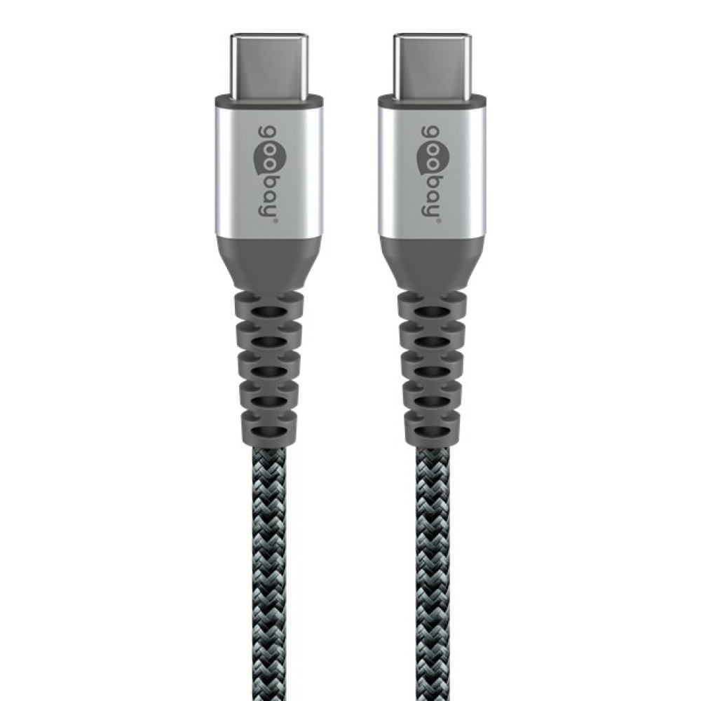GOOBAY καλώδιο USB-C 79559, 60W, 480Mbps, 0.15m, μαύρο