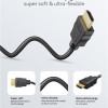 GOOBAY καλώδιο HDMI 80104 με Ethernet, soft, 4K/60Hz, 18 Gbps, 3m, μαύρο