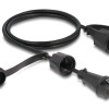 DELOCK καλώδιο δικτύου 80166, CAT 6 STP, με καπάκι, IP68, 1m, μαύρο