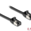 DELOCK καλώδιο δικτύου 80182, CAT 8.1 U/FTP, 40Gbps, εύκαμπτο, 0.50m, μαύρο