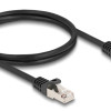 DELOCK καλώδιο RJ50 80187, S/FTP, 26 AWG, 1m, μαύρο