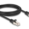 DELOCK καλώδιο RJ50 80188, S/FTP, 26 AWG, 2m, μαύρο