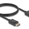 DELOCK καλώδιο DisplayPort 2.1 80492, 8K/60Hz 4K/120Hz 40 Gbps 1m, μαύρο