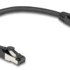 DELOCK καλώδιο δικτύου 80566, CAT 8.1 S/FTP, copper, 2000MHz, 0.25m, μαύρο