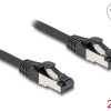 DELOCK καλώδιο δικτύου 80572, CAT 8.1 S/FTP, copper, 2000MHz, 2m, μαύρο