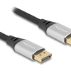 DELOCK καλώδιο DisplayPort 2.1 80634, 16K/60Hz, 40 Gbps, 2m, μαύρο