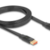 DELOCK καλώδιο DisplayPort 81006, flat, 8K/60Hz 32.4 Gbps HDR, 2m, μαύρο