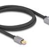 DELOCK καλώδιο mini DisplayPort σε DisplayPort 81091, 8K/60Hz, 32.4 Gbps, 1m, μαύρο