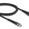 DELOCK καλώδιο USB σε USB-C 81121, 60W, 480Mbps, 1m, μαύρο