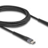 DELOCK καλώδιο USB-C 81125, 60W, 480Mbps, 2m, μαύρο
