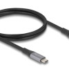 DELOCK καλώδιο USB-C 81191, 240W, 40 Gbps, 8K, 1m, E-Marker, μαύρο