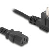 DELOCK καλώδιο τροφοδοσίας 81298, 3x 1.00mm², 1m, μαύρο