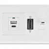 DELOCK module βάση πρίζας Easy 45 81316, 130 x 80 mm, λευκό