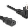 DELOCK καλώδιο τροφοδοσίας 81326, 3x 0.75mm², 2m, μαύρο