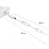 DELOCK module καλώδιο τροφοδοσίας Easy 45 81377, ανασυρόμενο 50cm, λευκό
